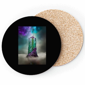 Discover Cosmic Gemstone and Glass \|/ Universe Coasters