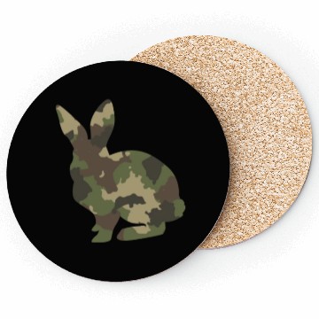 Discover Bunny Camouflage Coasters