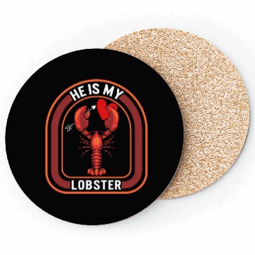 Discover Valentines Coasters, He Is My Lobster Holding Red