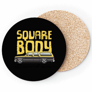 Discover square body Colonial yellow Coasters
