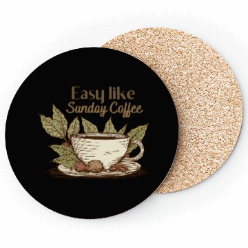 Discover Sunday coffee Coasters