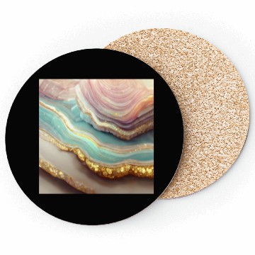 Discover Pastel Agate Geode Stone Coasters