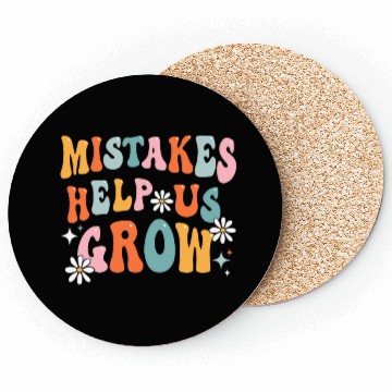 Discover Groovy Growth Mindset Positive Retro Teacher Back Coasters