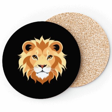 Discover Royal Cartoon Lion - King of the Jungle 1 Coasters
