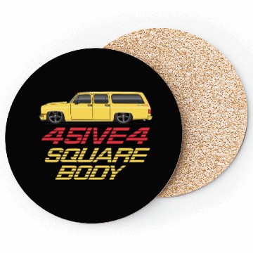Discover square Colonial yellow Coasters