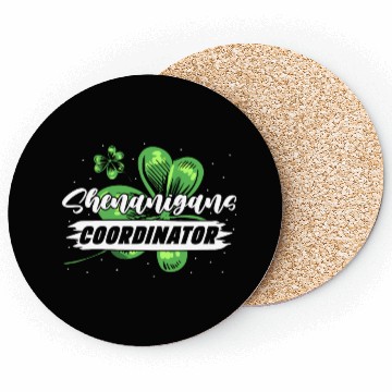 Discover Shenanigans Coordinator Funny St Patricks Day Coasters