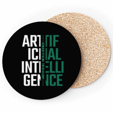 Discover AI Artificial Intelligence Futuristic Nerd Gift Coasters