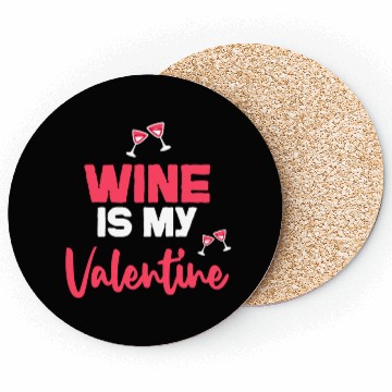 Discover wine is my valentines Coasters