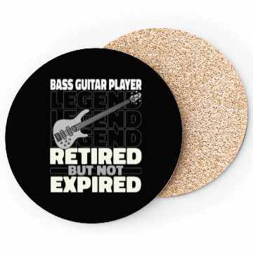 Discover Bass Guitar Bassist Retired Coasters