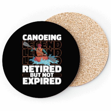 Discover Canoe Canoeing Canoeist Retired Coasters