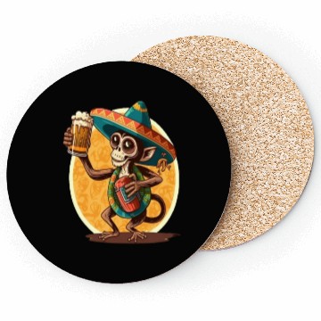 Discover Funny Spider Monkey Lover Mexican Spider Monkey Coasters