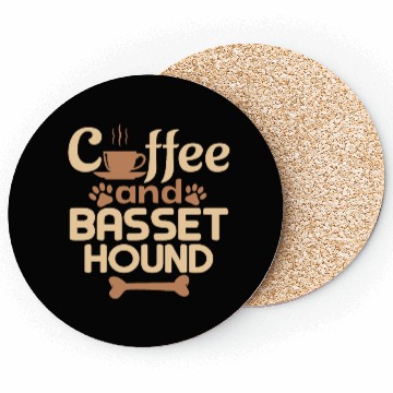 Discover coffe and basset hound Coasters