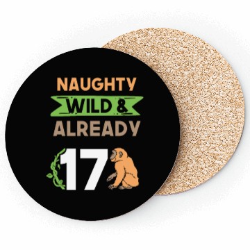Discover Gift 17 years birthday girl boy Ape Monkey Coasters