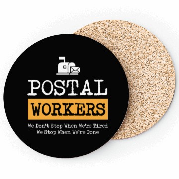 Discover Postal Worker, postal worker, mailman, postman Coasters