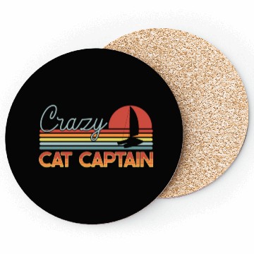 Discover Crazy Catamaran Captain Sailing Sailor Coasters