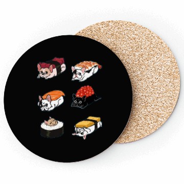Discover Sushi Dog Coasters