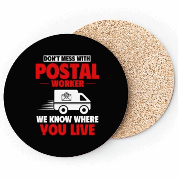 Discover Postal Worker, Post Man Coasters