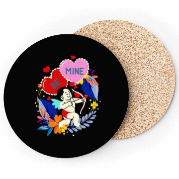 Discover Cupid Be Mine - Valentines Day Coasters