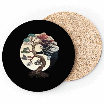 Discover Yin and Yang Bonsai Tree Coasters