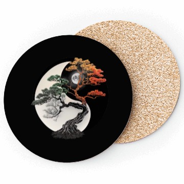 Discover Yin and Yang Bonsai Tree Coasters