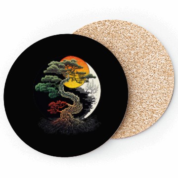 Discover Yin and Yang Bonsai Tree Coasters