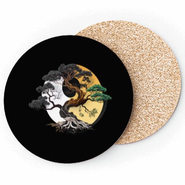 Discover Yin and Yang Bonsai Tree Coasters