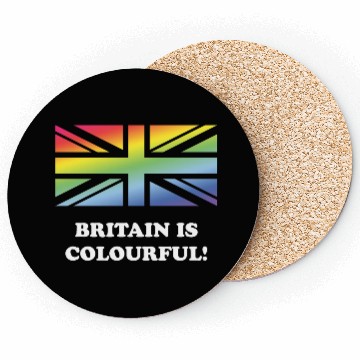 Discover Britain Is Colourful! (Union Jack, United Kingdom) Coasters