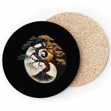 Discover Yin and Yang Bonsai Tree Coasters
