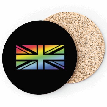 Discover Union Jack / Rainbow Flag (Great Britain / UK) Coasters