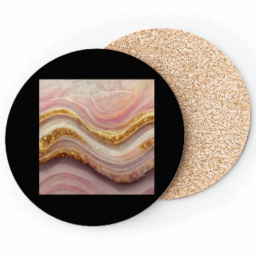 Discover Pink Agate Geode Stone Coasters