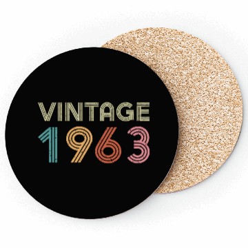 Discover 60th Birthday - Vintage 1963 Coasters