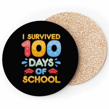 Discover i survived 100 days of school Coasters