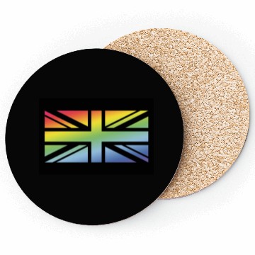 Discover Union Jack / Rainbow Flag (Britain / UK / Poster) Coasters