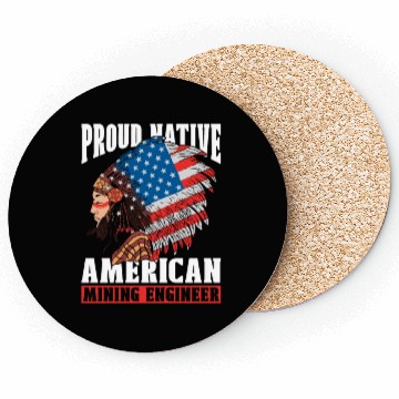 Discover Engineer Engineering Us Flag Mining Engineer Coasters