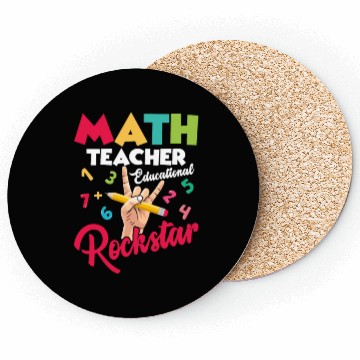Discover Math Teacher Summer Edition Education School Coasters