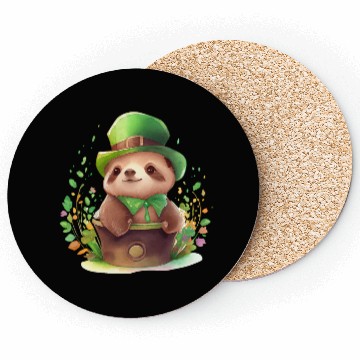 Discover St Patrick's Day Irish Cute Sloth Saint Patrick Coasters