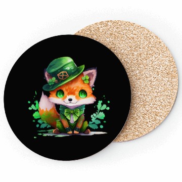 Discover St Patrick's Day Irish Funny Fox Saint Patrick Coasters
