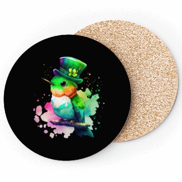 Discover St Patrick's Day Irish Hummingbird Saint Patrick Coasters