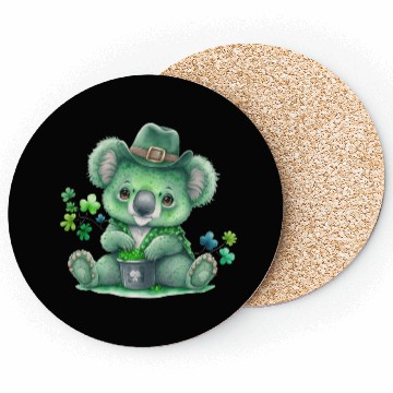 Discover St Patrick's Day Irish Funny Koala Saint Patrick Coasters