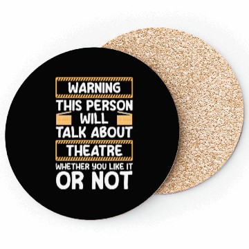 Discover Theater Direction Drama Club Coasters