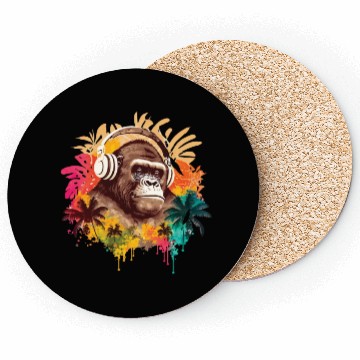 Discover Gorilla DJ Music Coasters