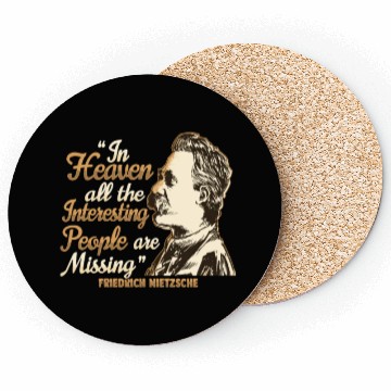Discover Nietzsche Quote Design for a Philosophy Student Coasters