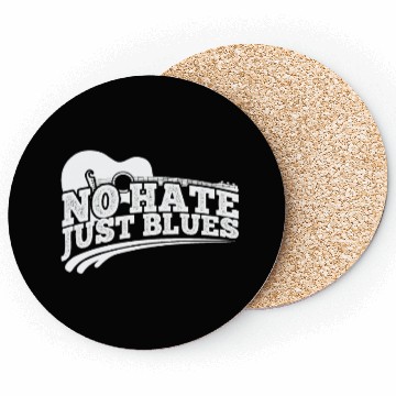 Discover No hate just Blues Music Trumpet Coasters