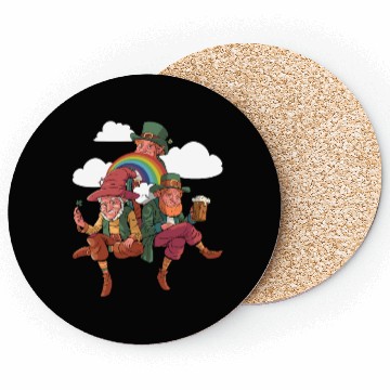 Discover Three Leprechauns - St Patricks Day Irish Coasters