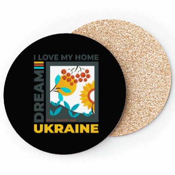 Discover Print Ukraine sunflower Coasters