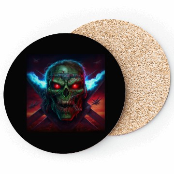 Discover ZOMBIE IRON MAIDEN (version 14) Coasters