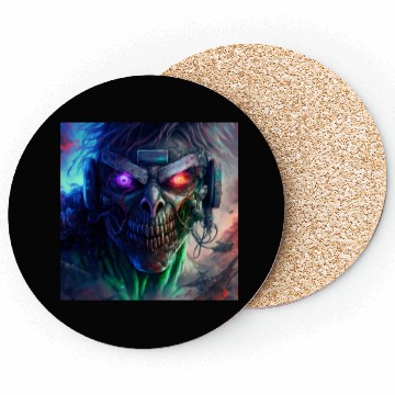 Discover ZOMBIE IRON MAIDEN (version 12) Coasters