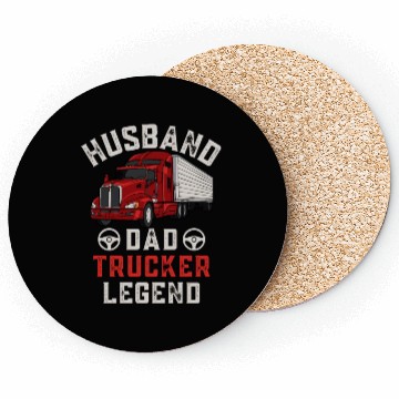 Discover Husband Dad Trucker Legend Coasters