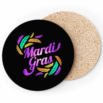 Discover Purple Lettering For Mardi Gras Coasters