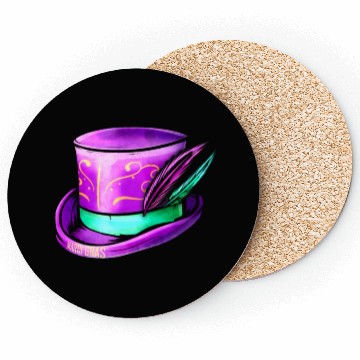Discover Purple Hat Cylinder For Mardi Gras Coasters
